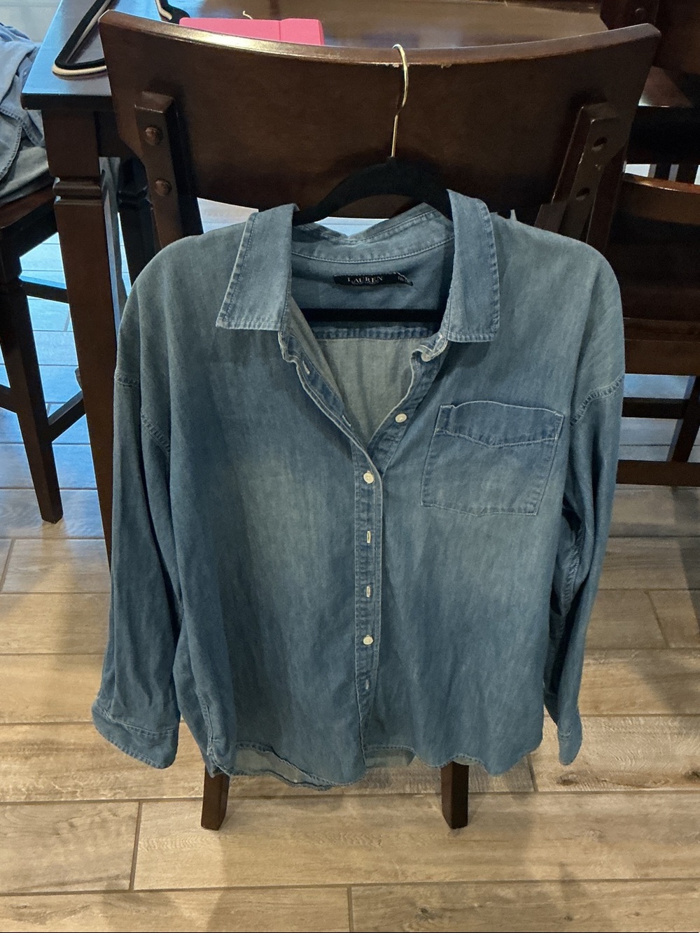 Ralph Lauren Light Blue Denim Button-Down Shirt